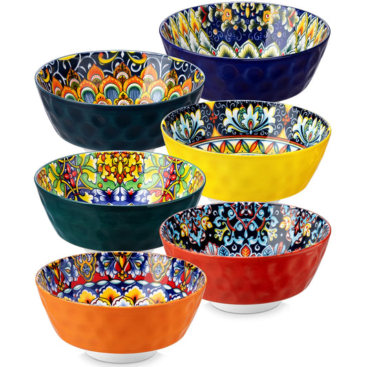 Malacasa Ceramic Soup Bowls 6 Piece Set