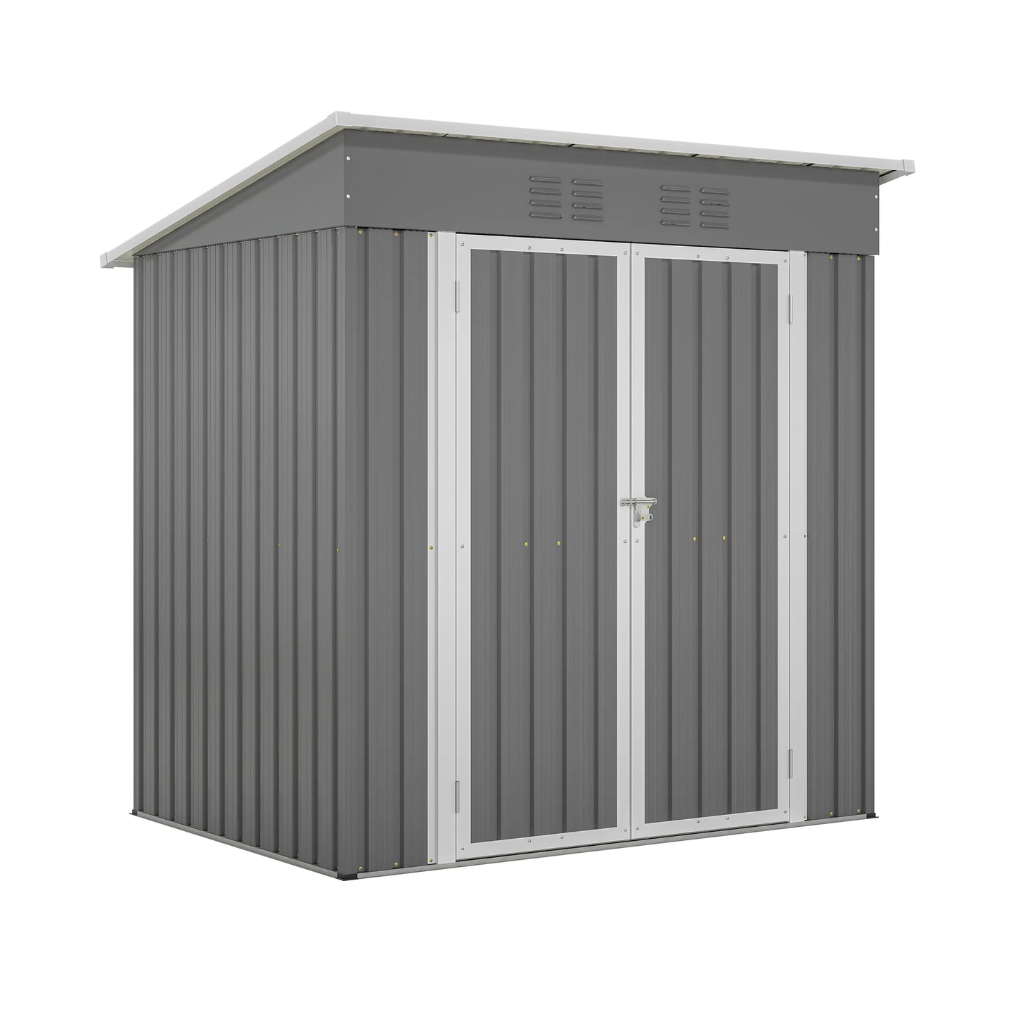 GIHAUVIA Metal Outdoor Storage Cabinet With Lockable Doors